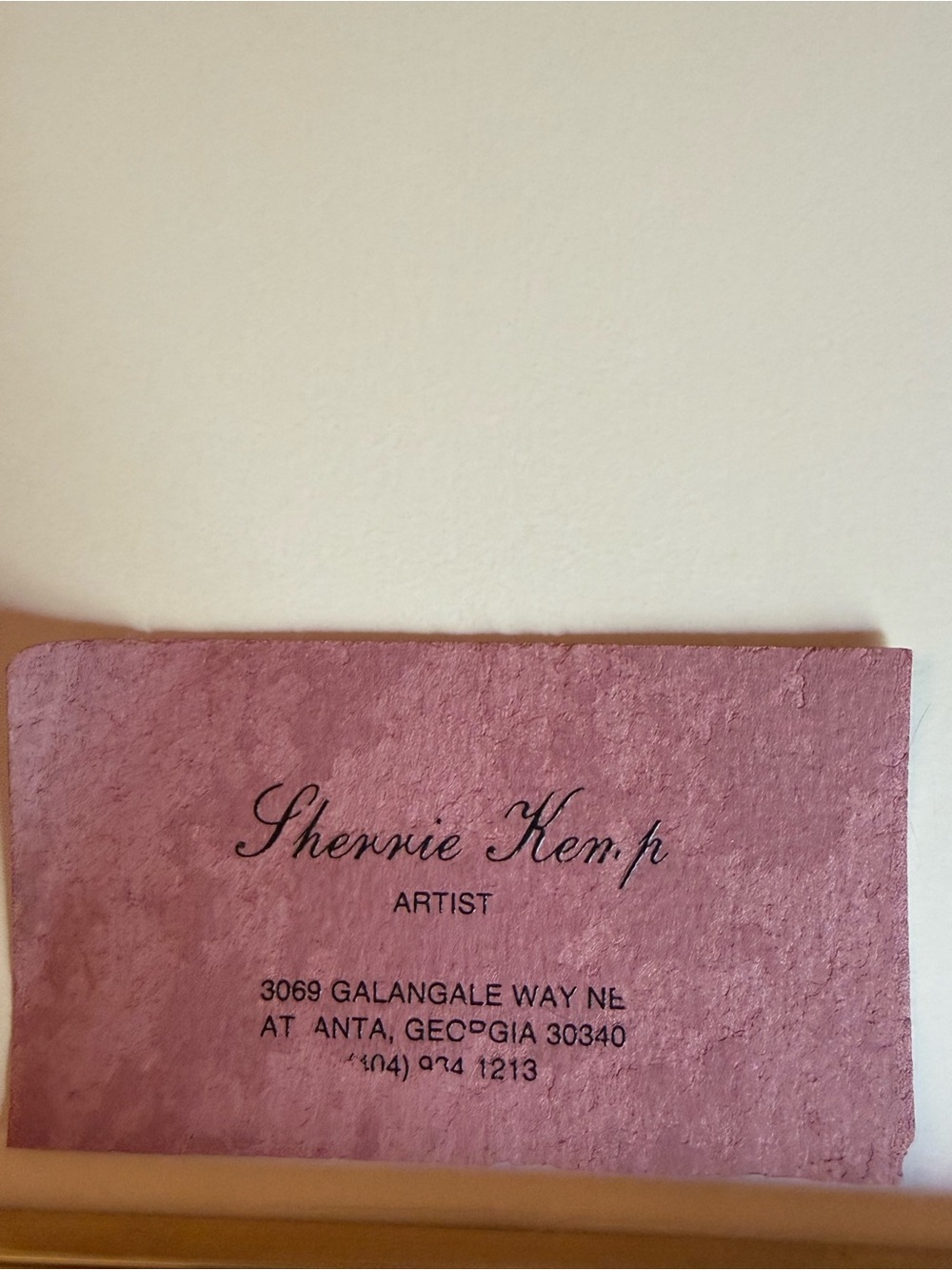 Framed Pastel Watercolor Landscape Wall Art Pink/Blue Sherry Kemp Atlanta - Picture 2 of 12